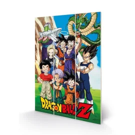 Poster DRAGON BALL Z - Unbreakable Bonds - Impression sur bois 20x29.5 