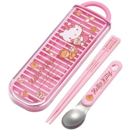 HELLO KITTY - Sweety Pink - Set baguettes et cuillère 