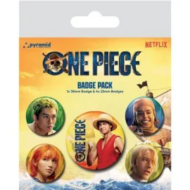 ONE PIECE Netflix - The Straw Hats - Pack 5 Badges 