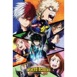 My Hero Academia: Mosaïque de personnages 91 x 61 cm Poster 