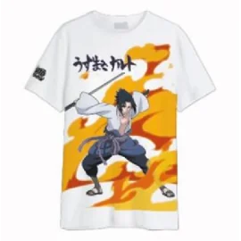 NARUTO SHIPPUDEN - Sasuke Uchiwa - T-Shirt Oversize Homme 