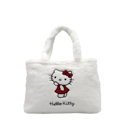 HELLO KITTY - Sac à Main Fourrure 40x27x7cm 