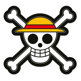 One Piece - Oreiller Jolly Roger 33 cm 