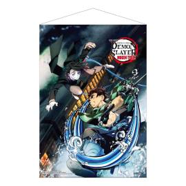 Poster Demon Slayer: Kimetsu no Yaiba wallscroll Mugen Train Tanjiro Vs Enmu 50 x 70 cm 