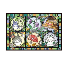 MON VOISIN TOTORO - Toutes les saisons - Puzzle vitrail 1000P 
