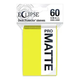 Protège-cartes - 62 X 89 mm - mates ( x 60) - Jaune Citron - Yu Gi Oh, Dragon Ball 