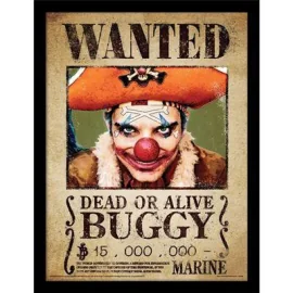 ONE PIECE LIVE ACTION Netflix - Buggy - Impression encadrée 30x40cm 