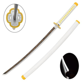 Katana Ornementale avec LED- Inspiré de Zenitsu Agatsuma (Demon Slayer) 