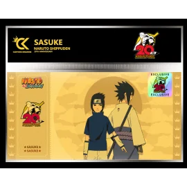 NARUTO SHIPPUDEN - Sasuke - Golden Ticket 20ème Anniversaire 