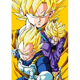 CARNET EFFET 3D DRAGON BALL Z SAIYANS 