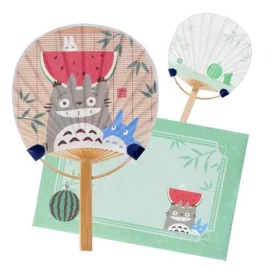 MON VOISIN TOTORO - Totoro avec Pastèque -Eventail & Enveloppe 
