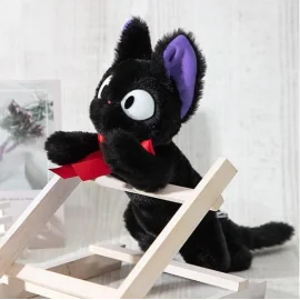 KIKI LA PETITE SORCIERE - Jiji Allongé - Peluche Nakayoshi 20x10x46cm 