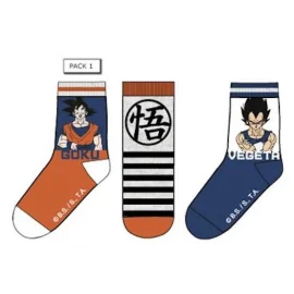 DRAGON BALL - Pack de 3 Chausettes Goku/Vegeta (T27/30) 