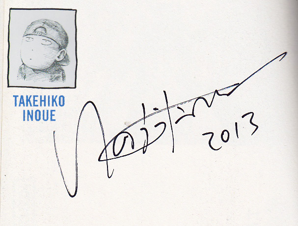 Dédicace Takehiko Inoue - Salon du livre 2013
