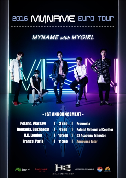 Tournee europeenne en septembre pour le groupe MyName - Actualités | Manga News 2016