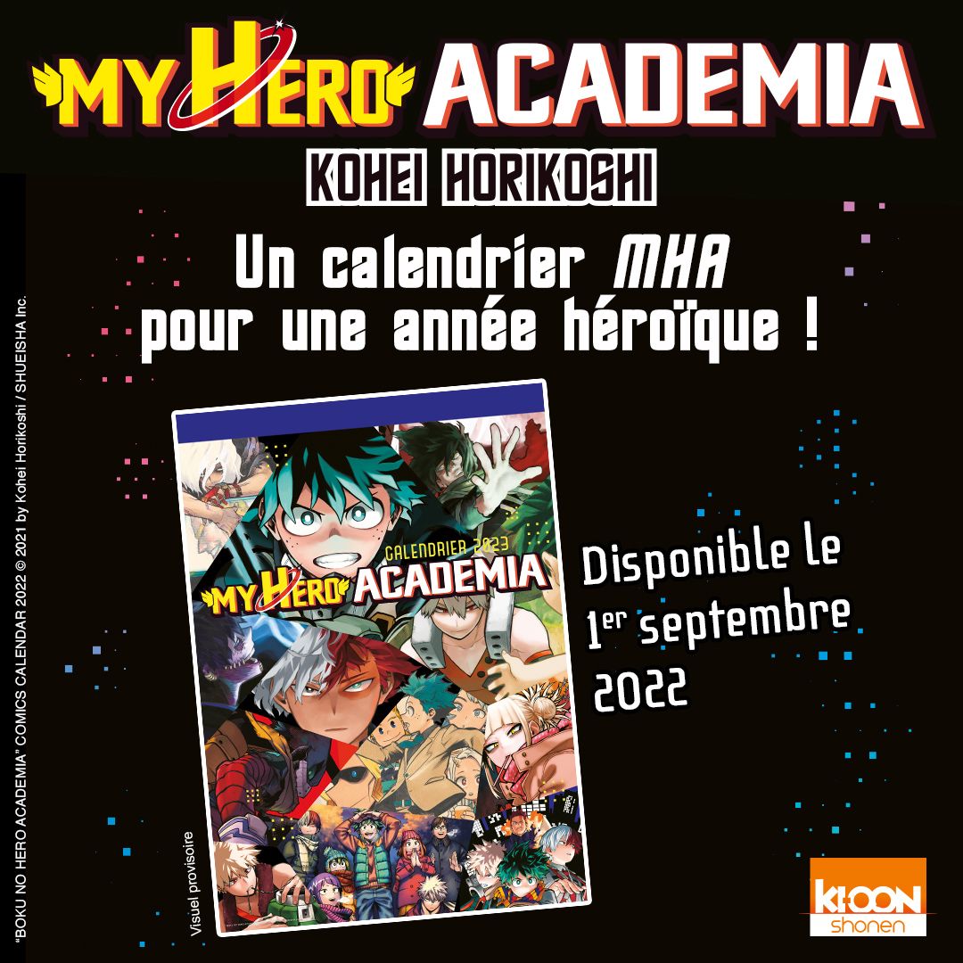Manga - Manhwa - My Hero Academia - Calendrier 2023 - Ki-oon