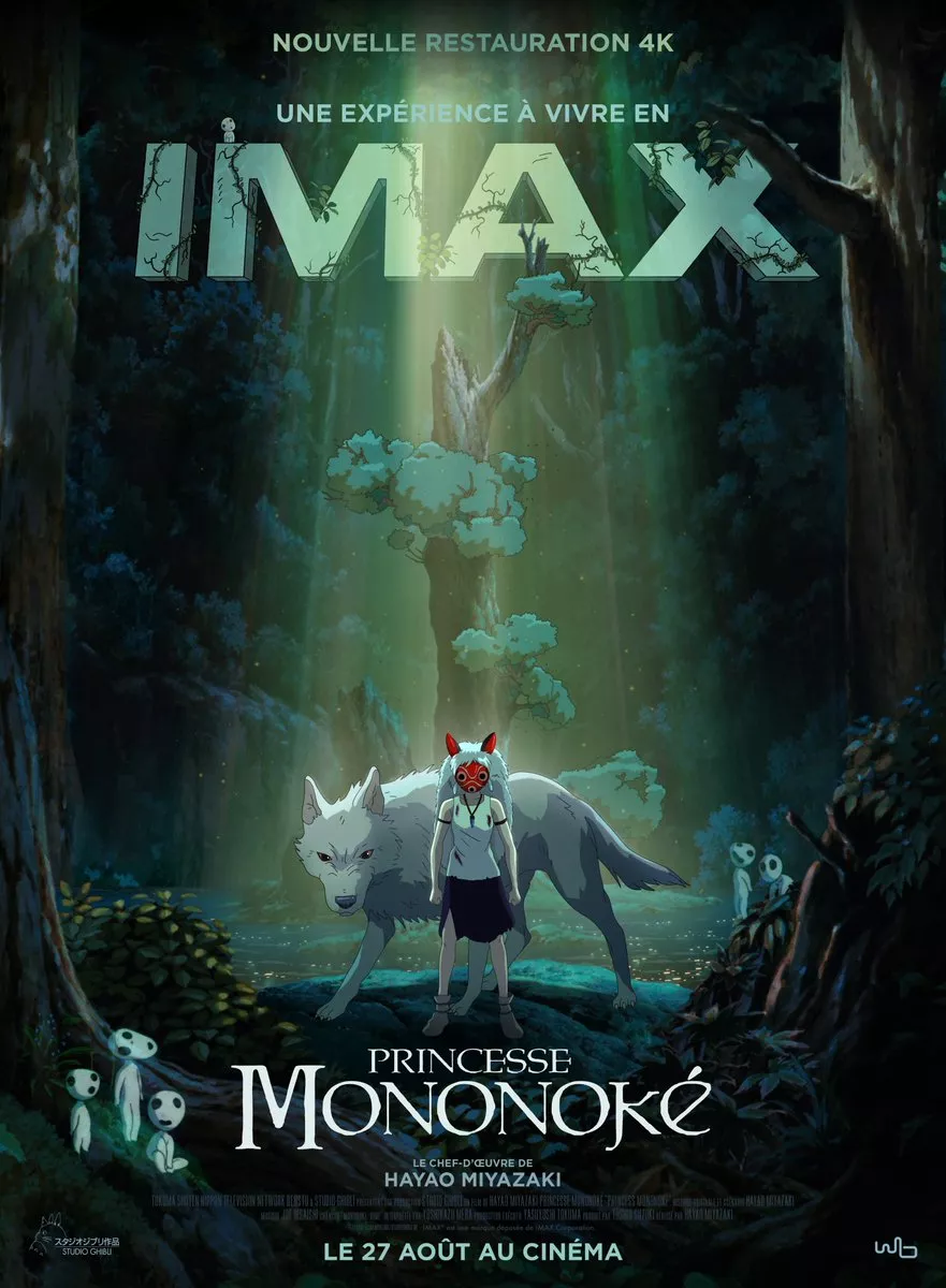 Princesse mononoke affiche sortie 4k imax.